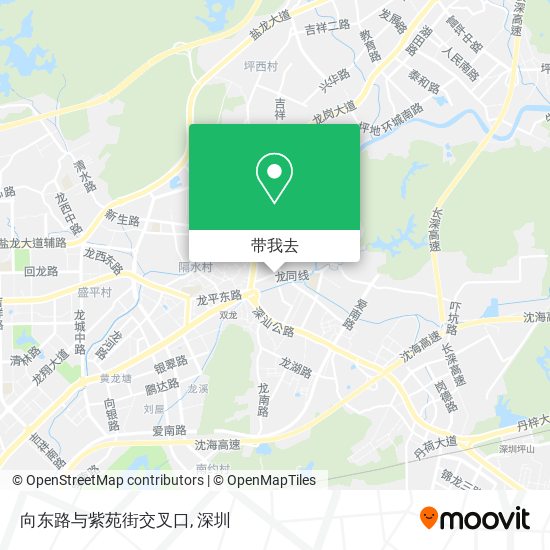 向东路与紫苑街交叉口地图