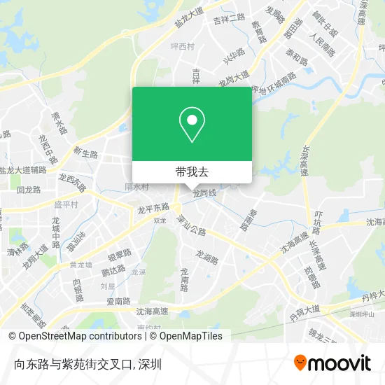 向东路与紫苑街交叉口地图