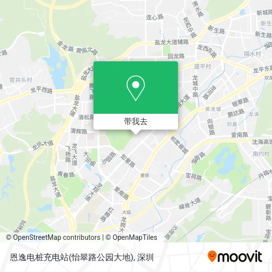 恩逸电桩充电站(怡翠路公园大地)地图