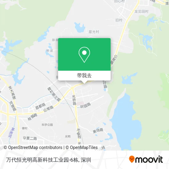 万代恒光明高新科技工业园-6栋地图