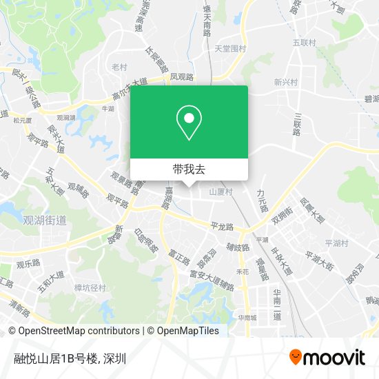 融悦山居1B号楼地图