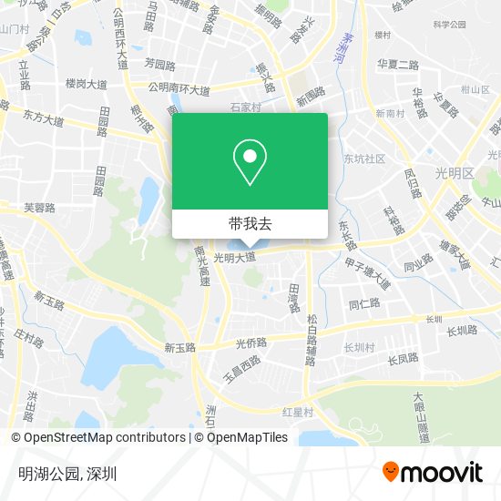 明湖公园地图