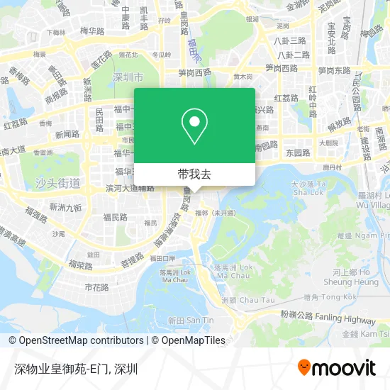 深物业皇御苑-E门地图