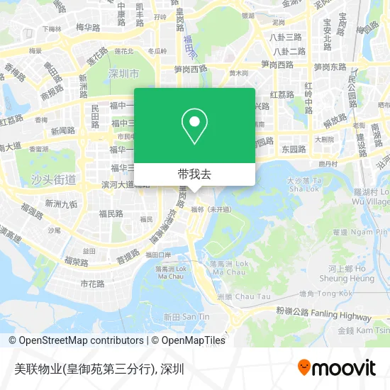 美联物业(皇御苑第三分行)地图