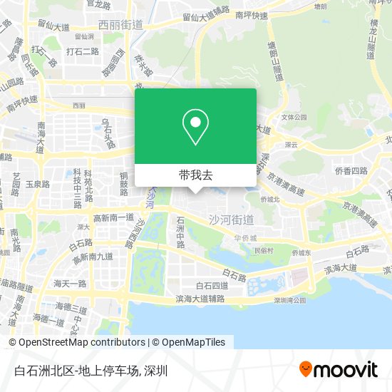 白石洲北区-地上停车场地图