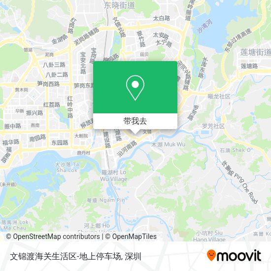 文锦渡海关生活区-地上停车场地图