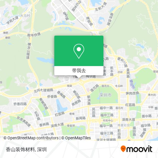 香山装饰材料地图