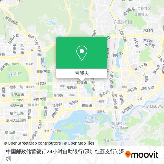 中国邮政储蓄银行24小时自助银行(深圳红荔支行)地图