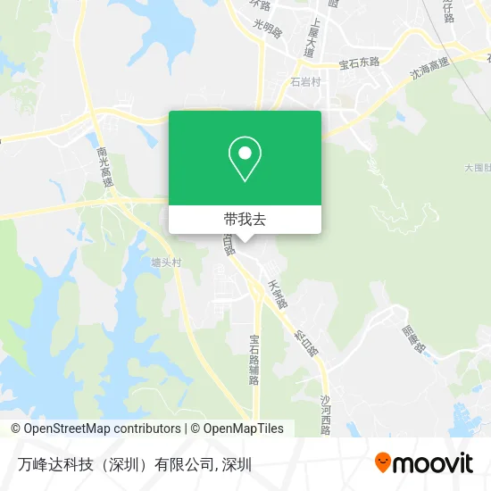 万峰达科技（深圳）有限公司地图