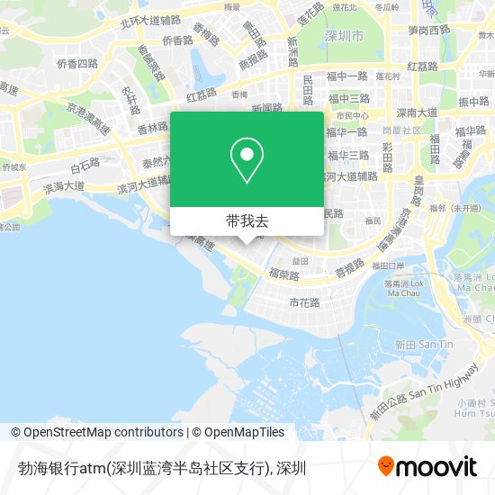 勃海银行atm(深圳蓝湾半岛社区支行)地图