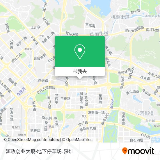 源政创业大厦-地下停车场地图