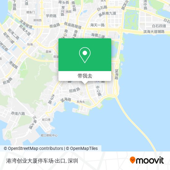 港湾创业大厦停车场-出口地图