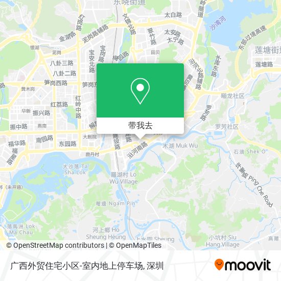 广西外贸住宅小区-室内地上停车场地图