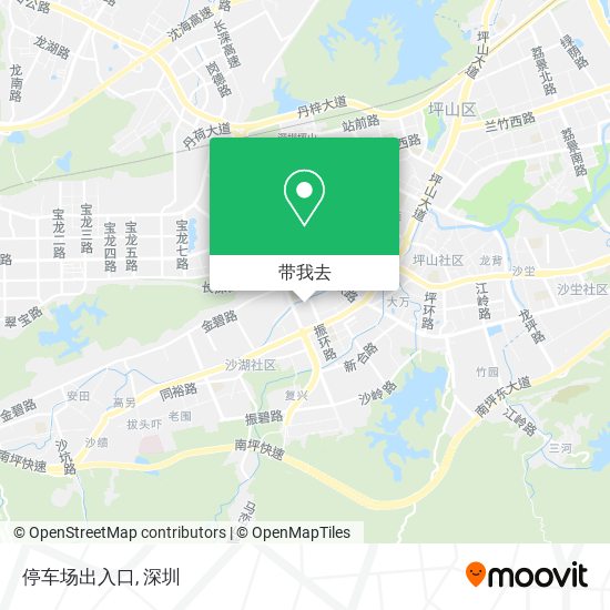 停车场出入口地图