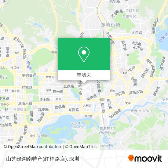 山芝绿湖南特产(红桂路店)地图