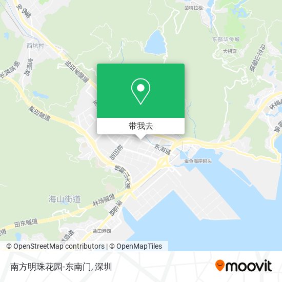 南方明珠花园-东南门地图