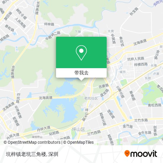 坑梓镇老坑三角楼地图