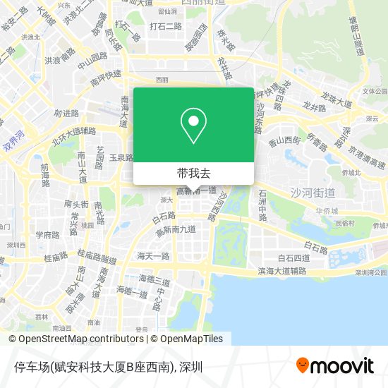 停车场(赋安科技大厦B座西南)地图