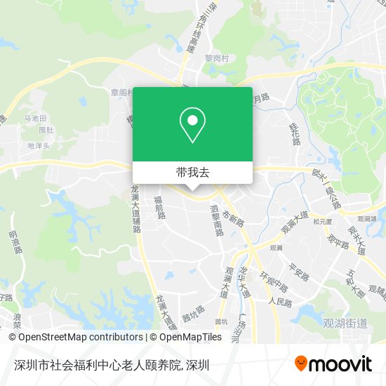 深圳市社会福利中心老人颐养院地图
