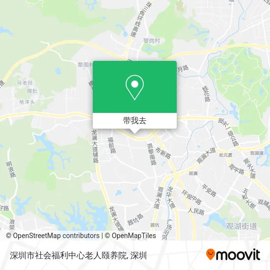 深圳市社会福利中心老人颐养院地图