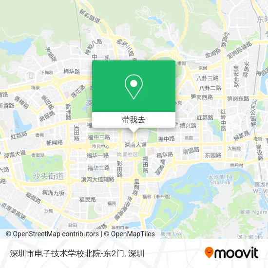 深圳市电子技术学校北院-东2门地图