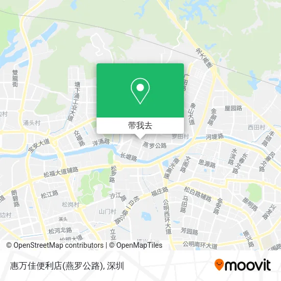 惠万佳便利店(燕罗公路)地图