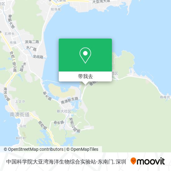 中国科学院大亚湾海洋生物综合实验站-东南门地图