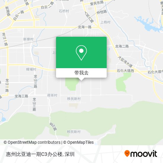惠州比亚迪一期C3办公楼地图