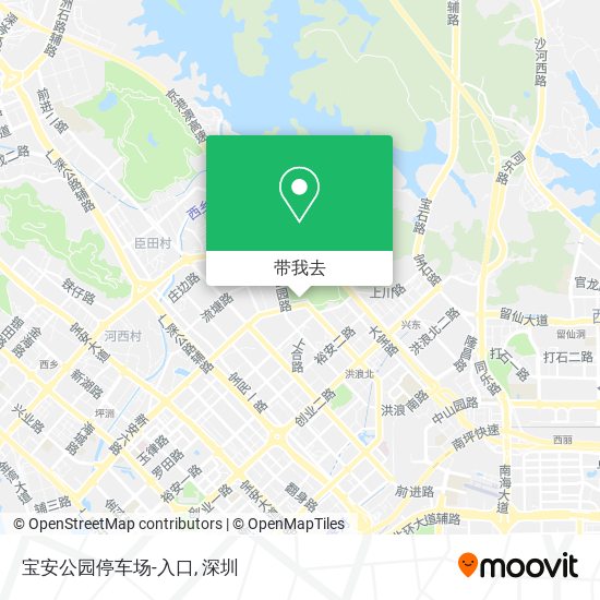 宝安公园停车场-入口地图