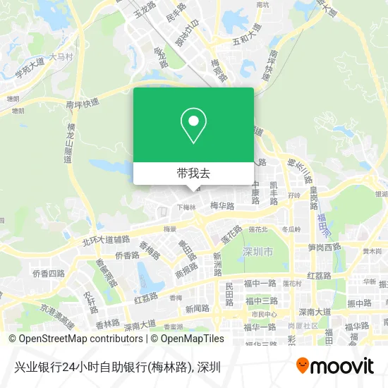兴业银行24小时自助银行(梅林路)地图