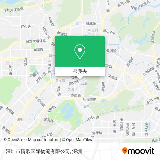 深圳市情歌国际物流有限公司地图