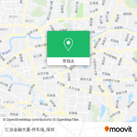 汇业金融大厦-停车场地图