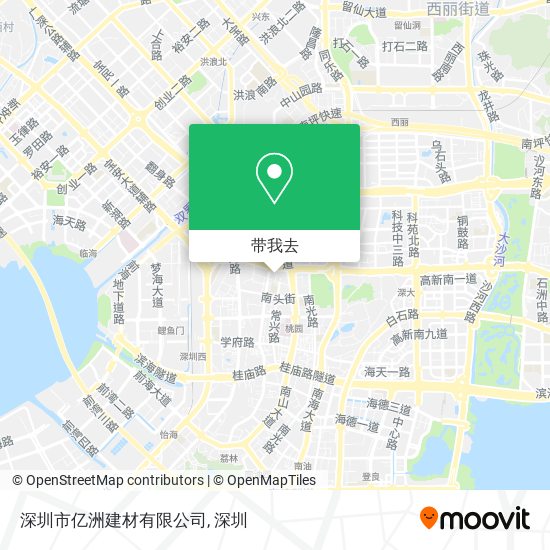 深圳市亿洲建材有限公司地图