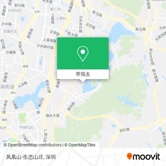 凤凰山-生态山庄地图