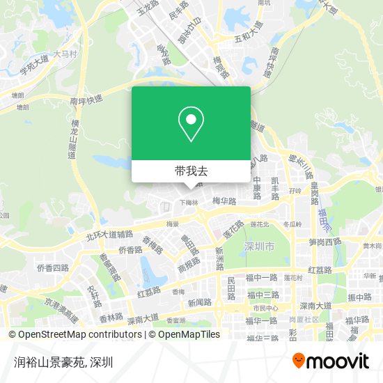 润裕山景豪苑地图