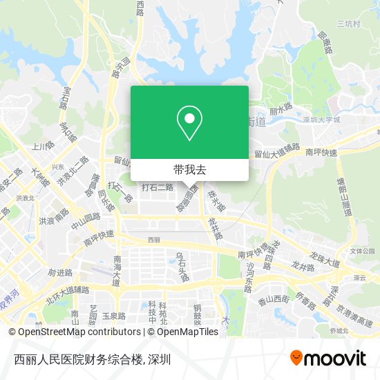 西丽人民医院财务综合楼地图