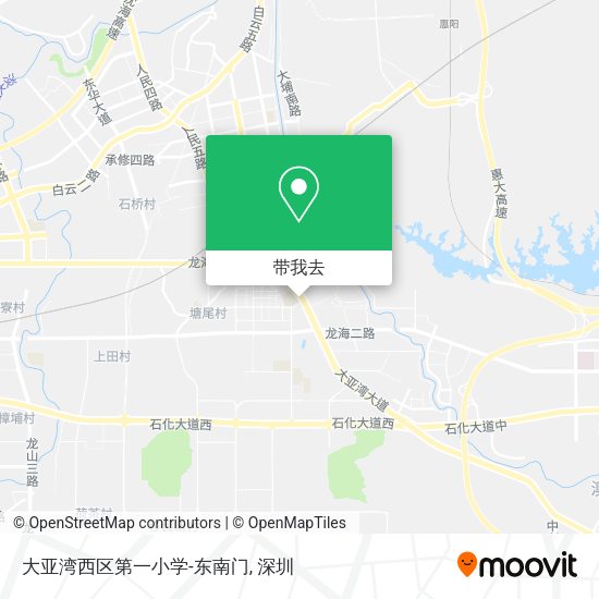 大亚湾西区第一小学-东南门地图