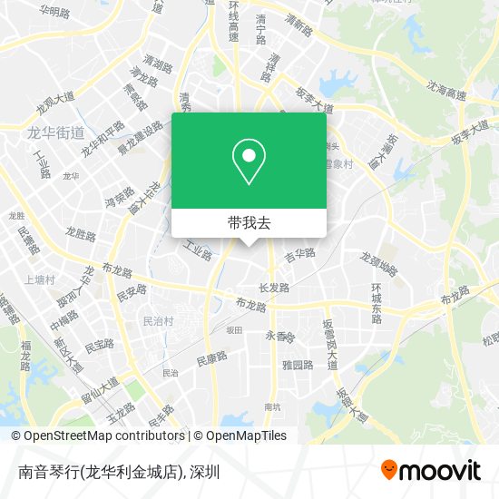 南音琴行(龙华利金城店)地图