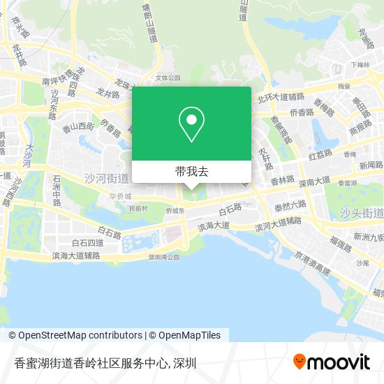 香蜜湖街道香岭社区服务中心地图