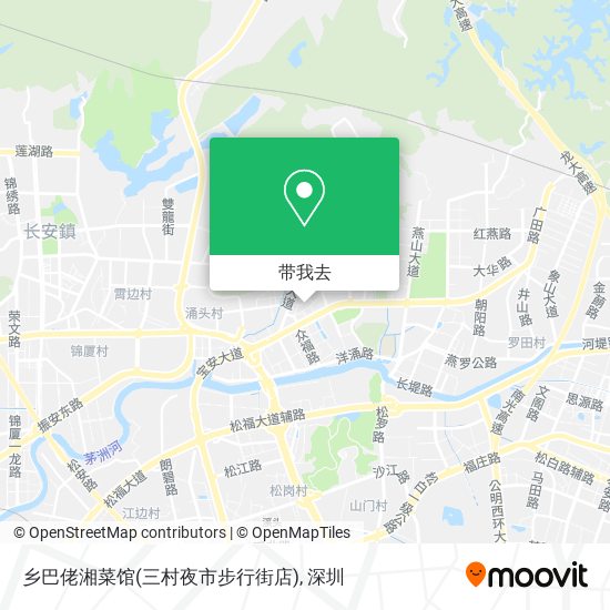 乡巴佬湘菜馆(三村夜市步行街店)地图