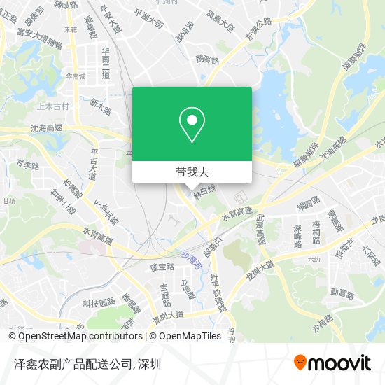 泽鑫农副产品配送公司地图