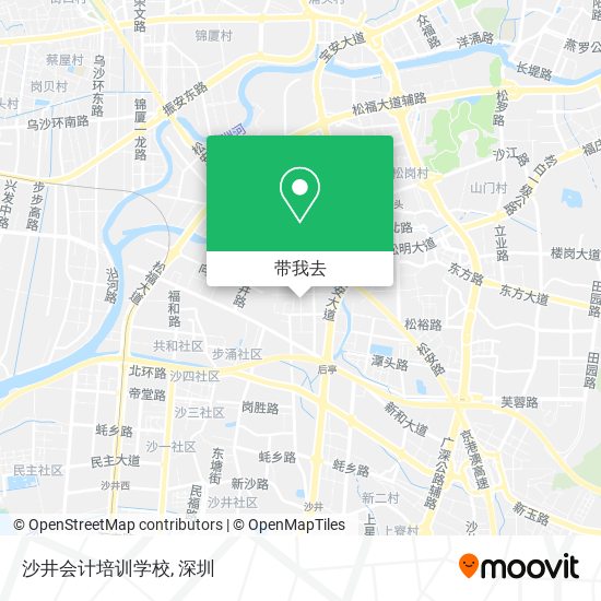 沙井会计培训学校地图