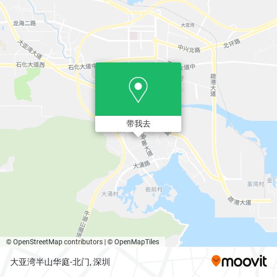 大亚湾半山华庭-北门地图