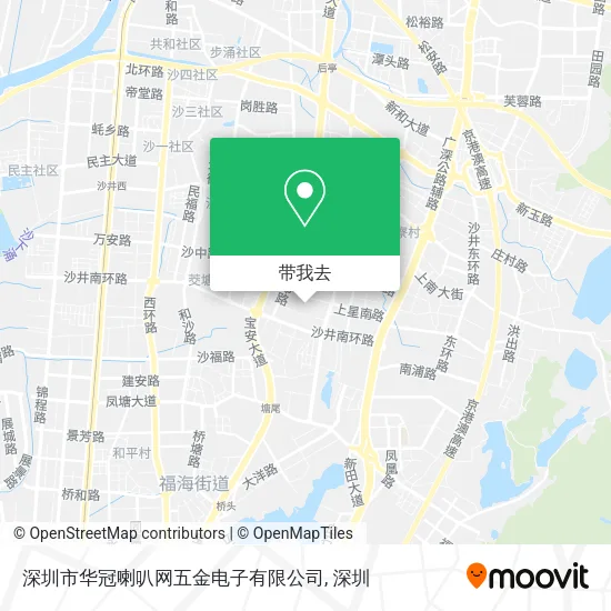 深圳市华冠喇叭网五金电子有限公司地图