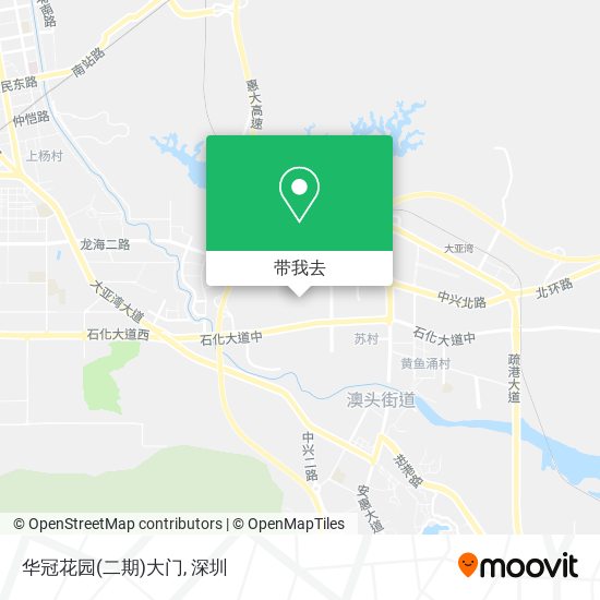 华冠花园(二期)大门地图