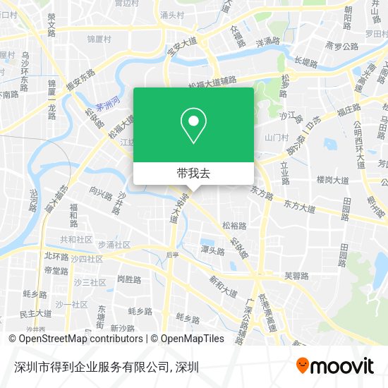 深圳市得到企业服务有限公司地图