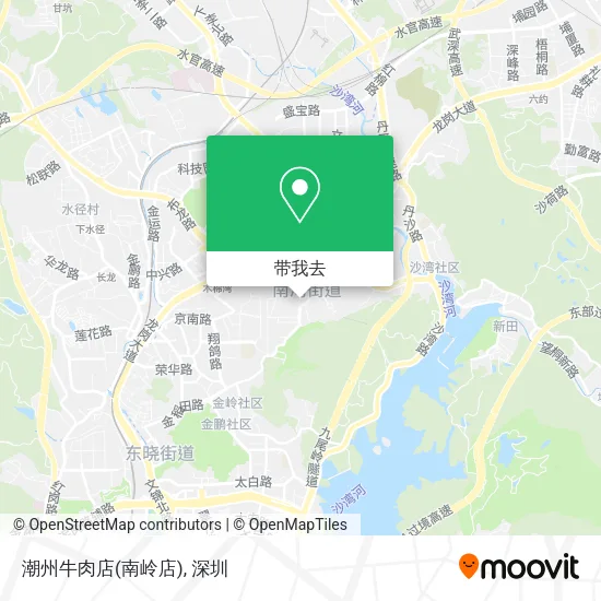 潮州牛肉店(南岭店)地图
