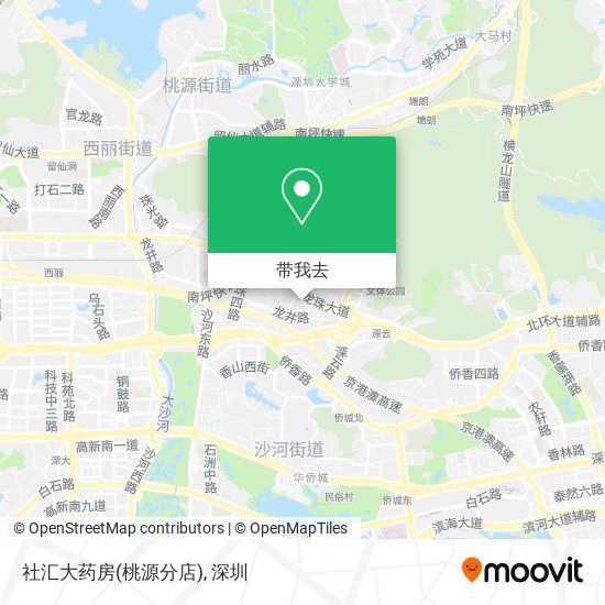 社汇大药房(桃源分店)地图
