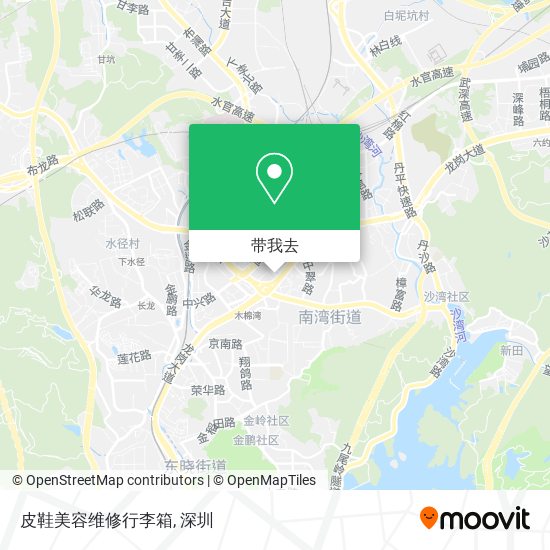 皮鞋美容维修行李箱地图