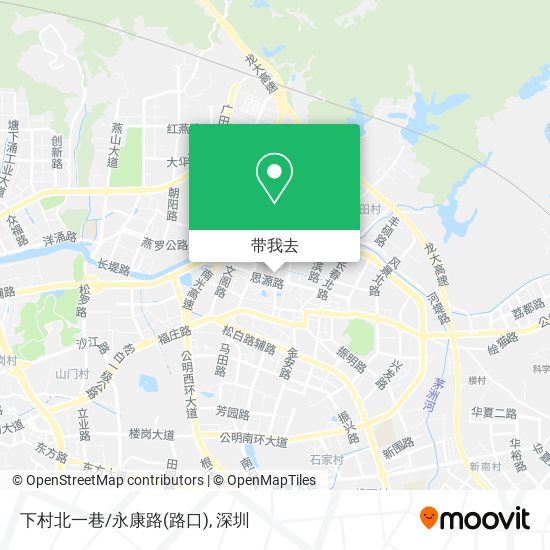 下村北一巷/永康路(路口)地图